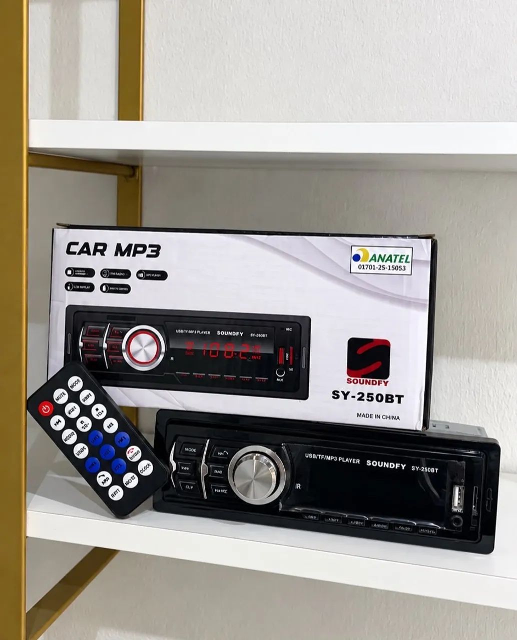Som de carro bluetooth novo. - Foto 3