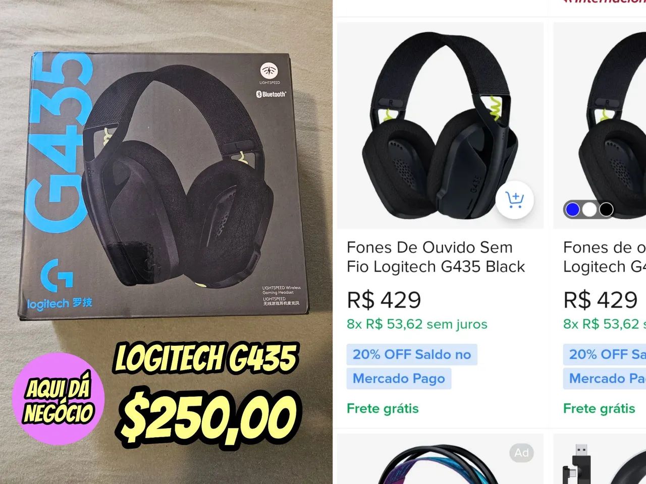 Fone de ouvido Logitech G435 - Foto 2