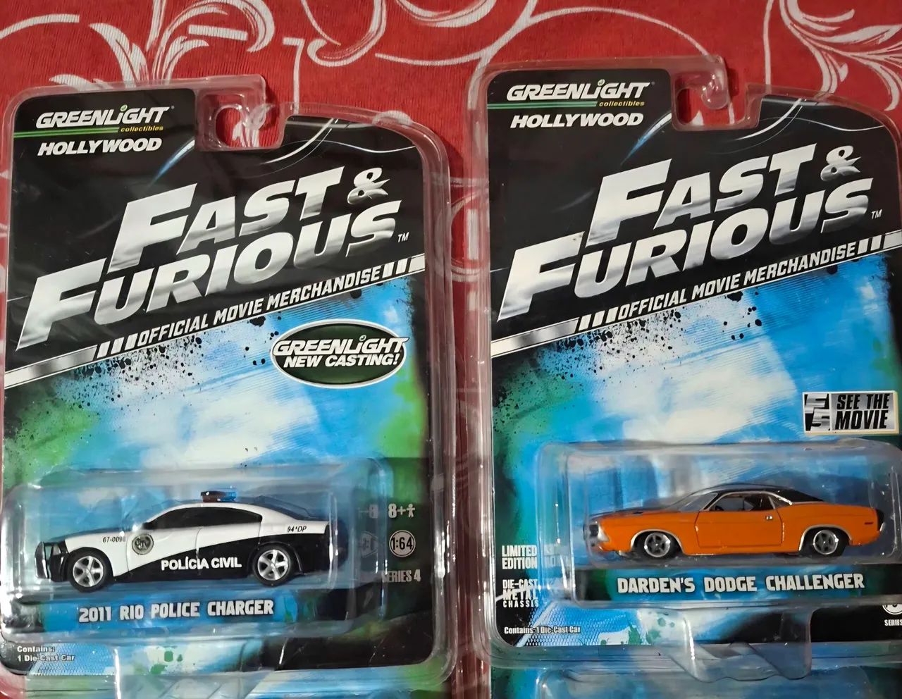Charger polícia + Challeger Velozes e Furiosos greenlight 