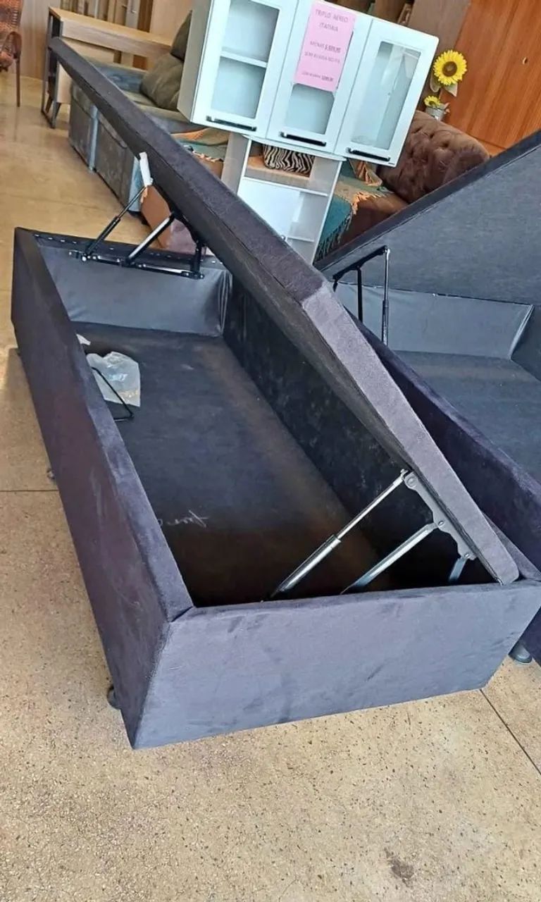 Base Baú Solteiro Box Novo Pronta Entrega 