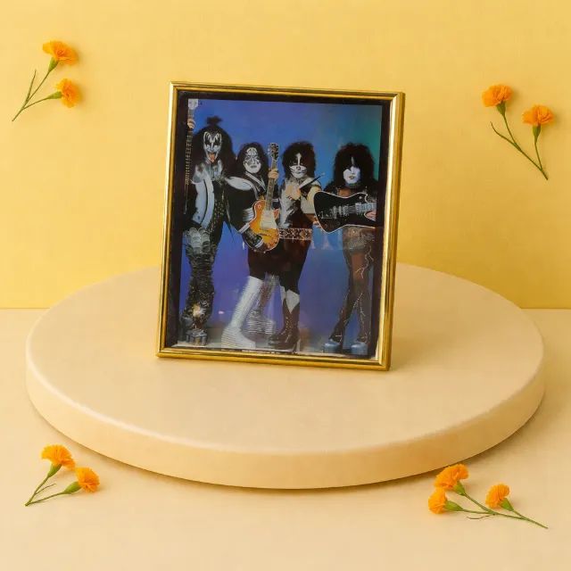 Quadro moldura dourada 