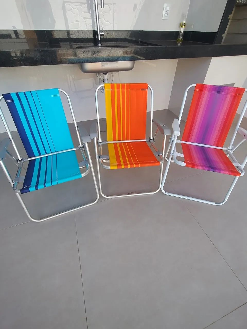 Vende-se 03 cadeiras de praia. - Foto 4