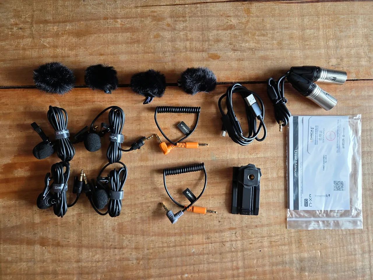 Microfone Cômica BoomX-U Quadruplo Lapela - Foto 5