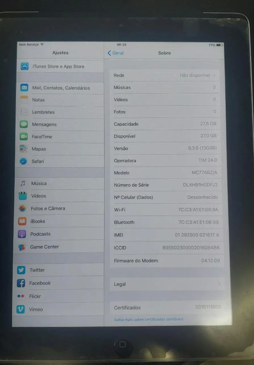 iPad 2 32GB - Wi-Fi + 3G - Funcionando - Foto 2