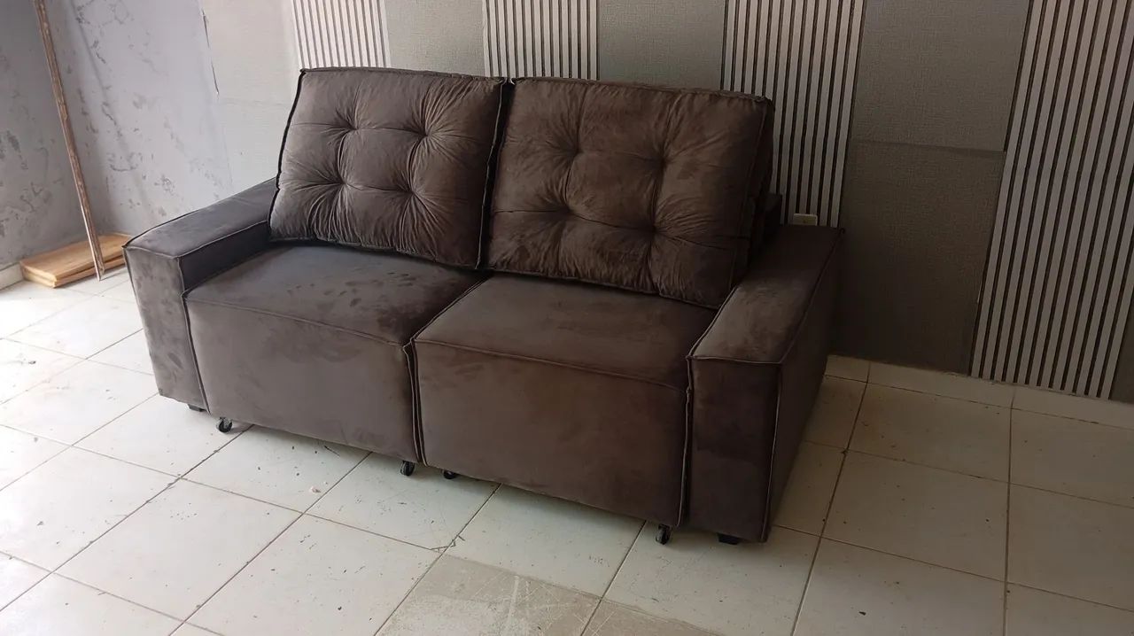 Sofá retratil novo 2 metros - Foto 3