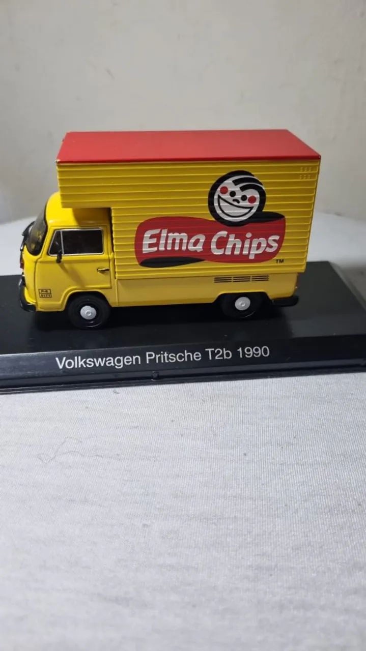 VW Kombi Miniature Elma Chips 1990, Scale 1/43.