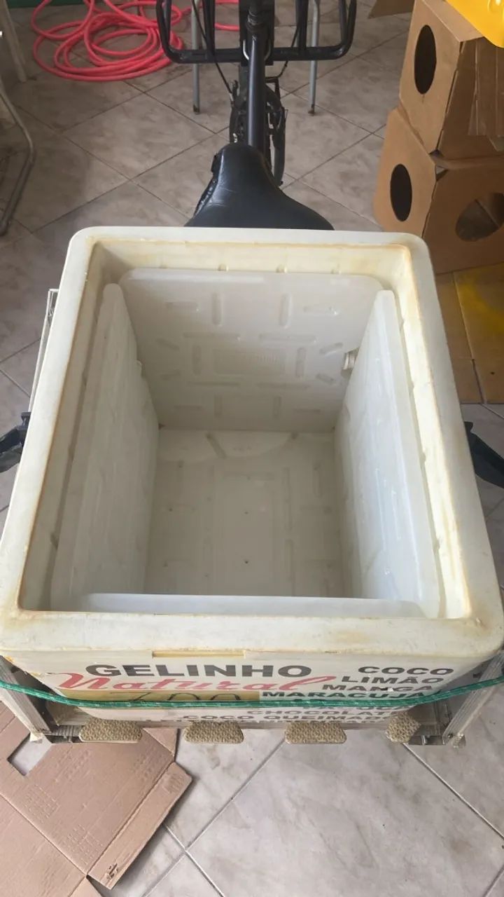 Vendo bicicleta triciclo com geladeira termica - Foto 3