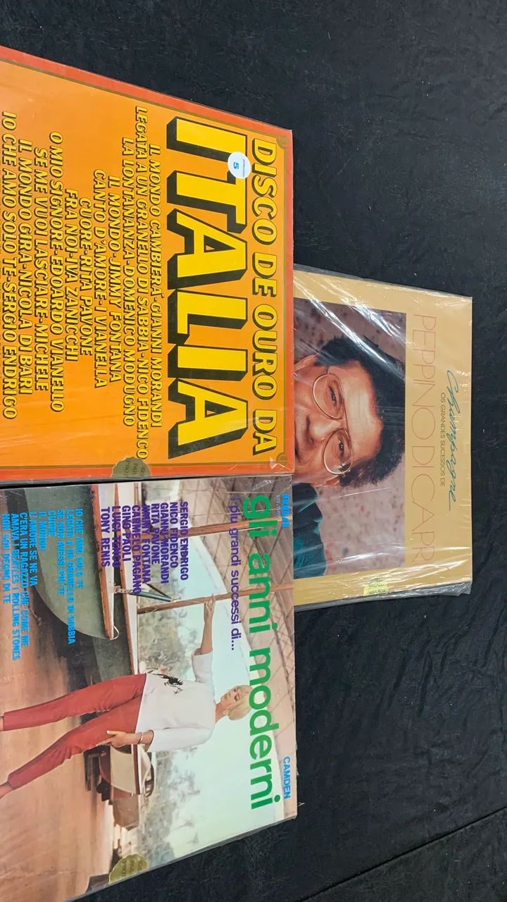 Músicas Italianas em Vinil 3 LPs