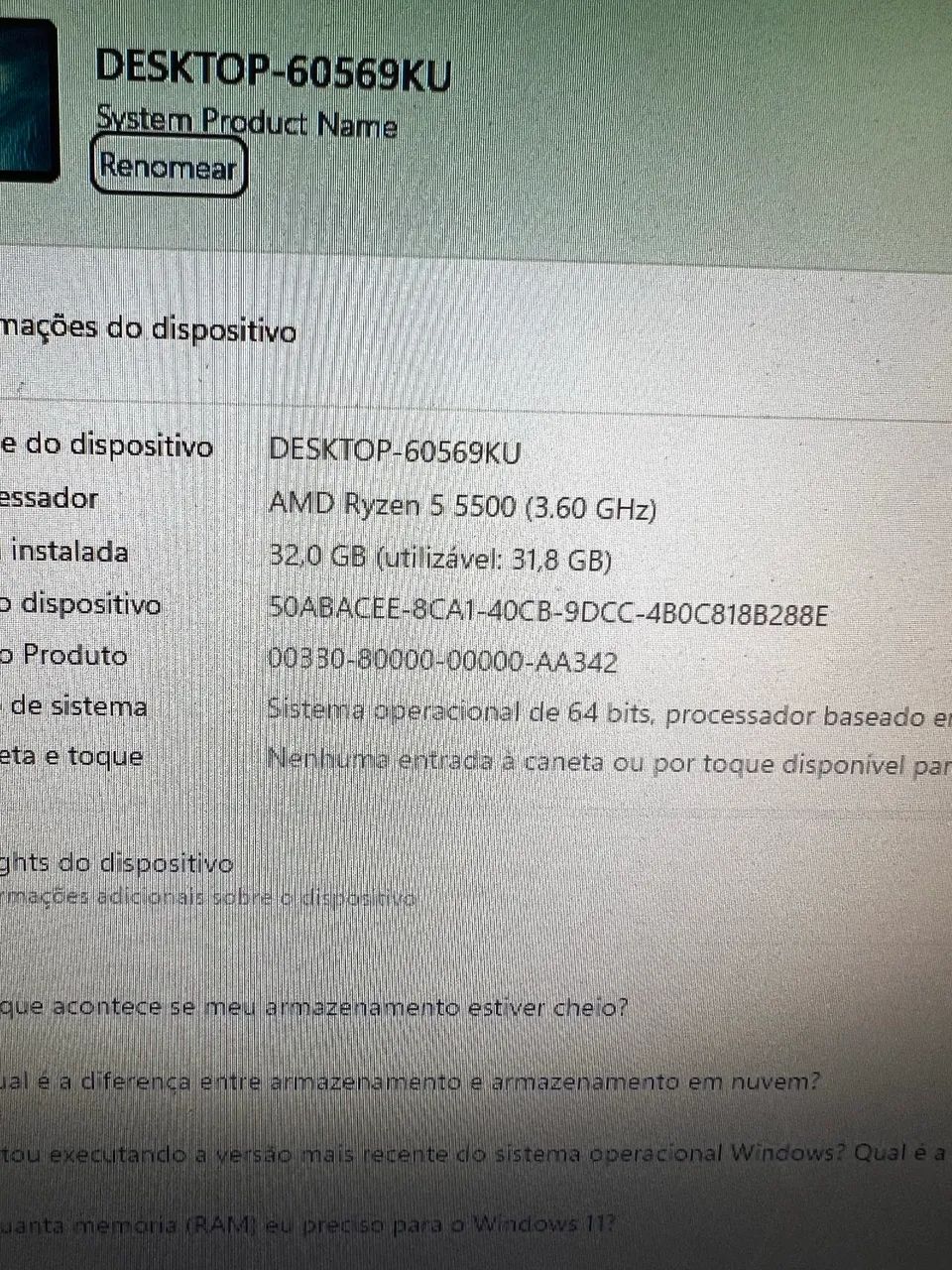 CPU RYZEN 5 5500 - Foto 2