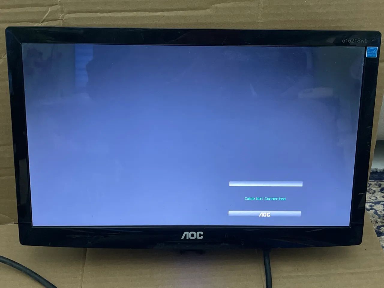 monitor AOC E1621SWB usado sem o pesinho  - Foto 2