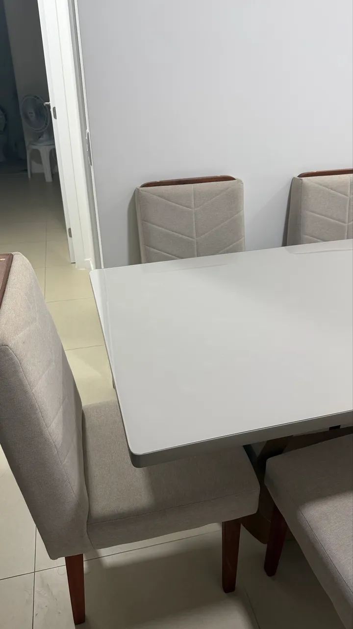 Mesa de jantar e  seis cadeiras - Foto 5