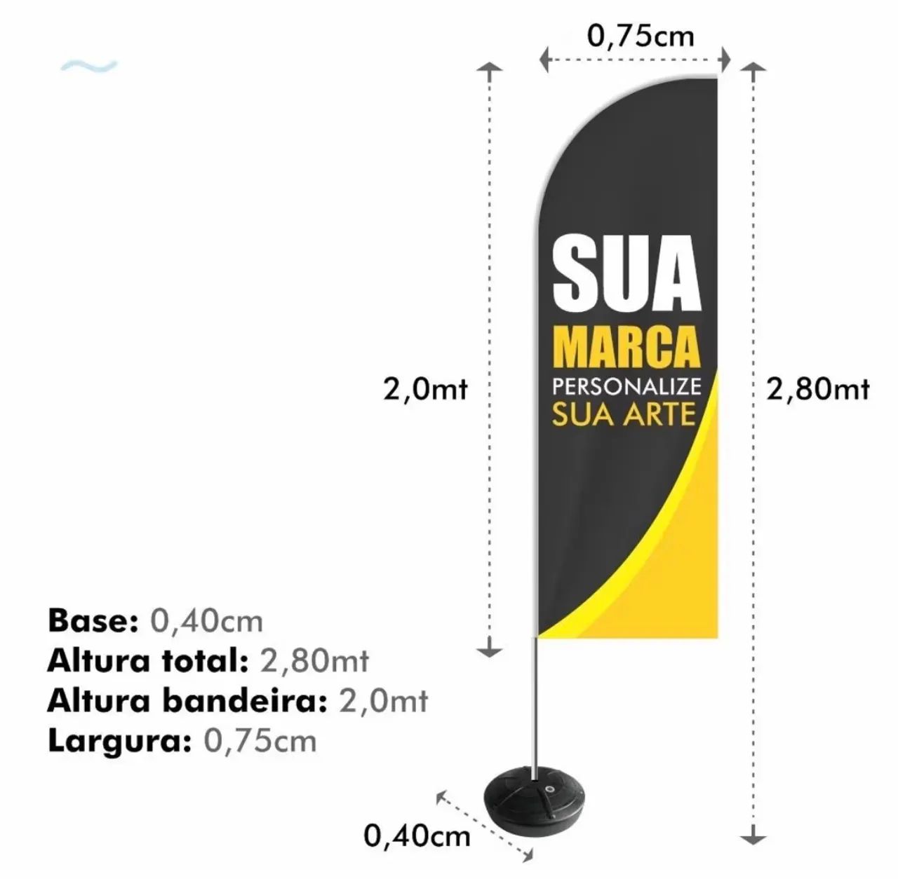 Estrutura para WindBanner 2,8m - Foto 2