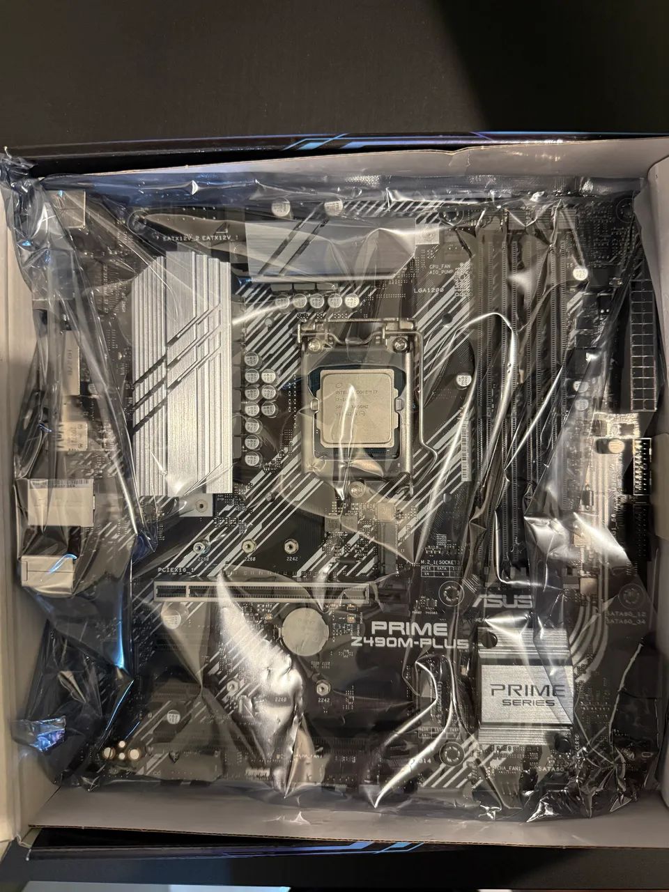 Intel I7 10700K + Placa mãe Asus Prime Z490M-Plus - Processadores