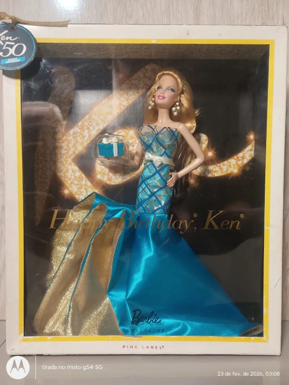 BARBIE HAPPY BIRTHDAY, KEN - COLLECTOR PINK LABEL - NOVA NA CX