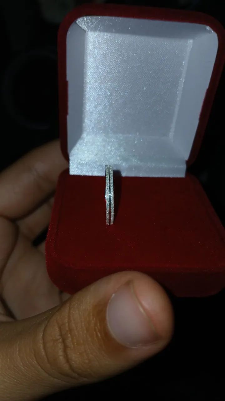Aliança cravejada solitária 16 - Foto 3