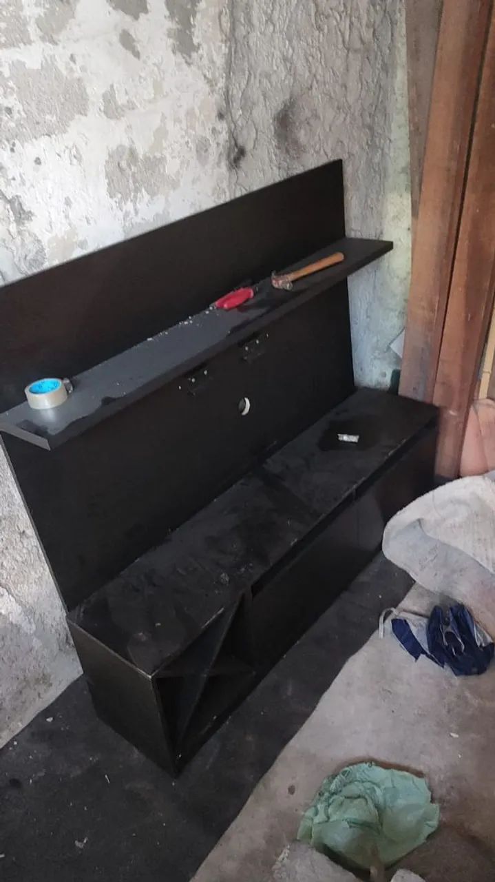 Rack com Painel Preto  - Foto 3