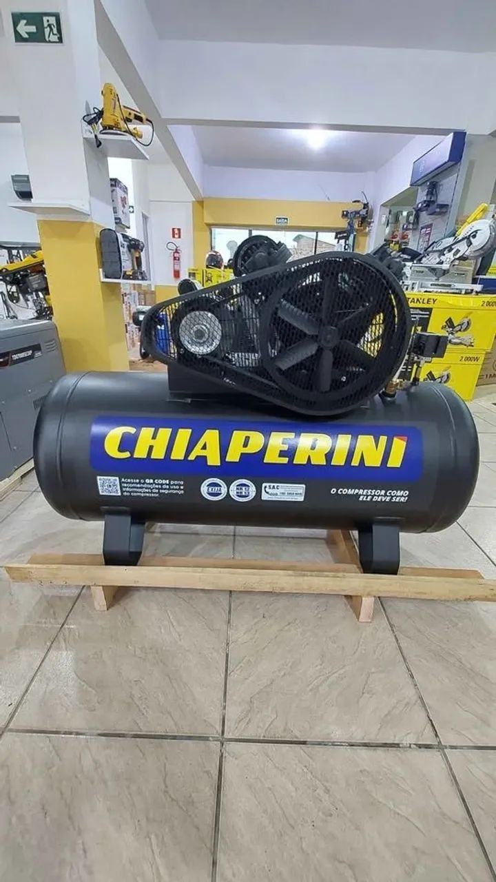  Compressor de Ar 200L 3hp 175psi Chiaperini - Novo/Loja - Foto 3
