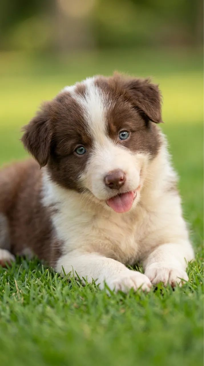 Border Collie Fêmeas CBKC | Red Merle e Chocolate | Linhagem Internacional - Foto 4