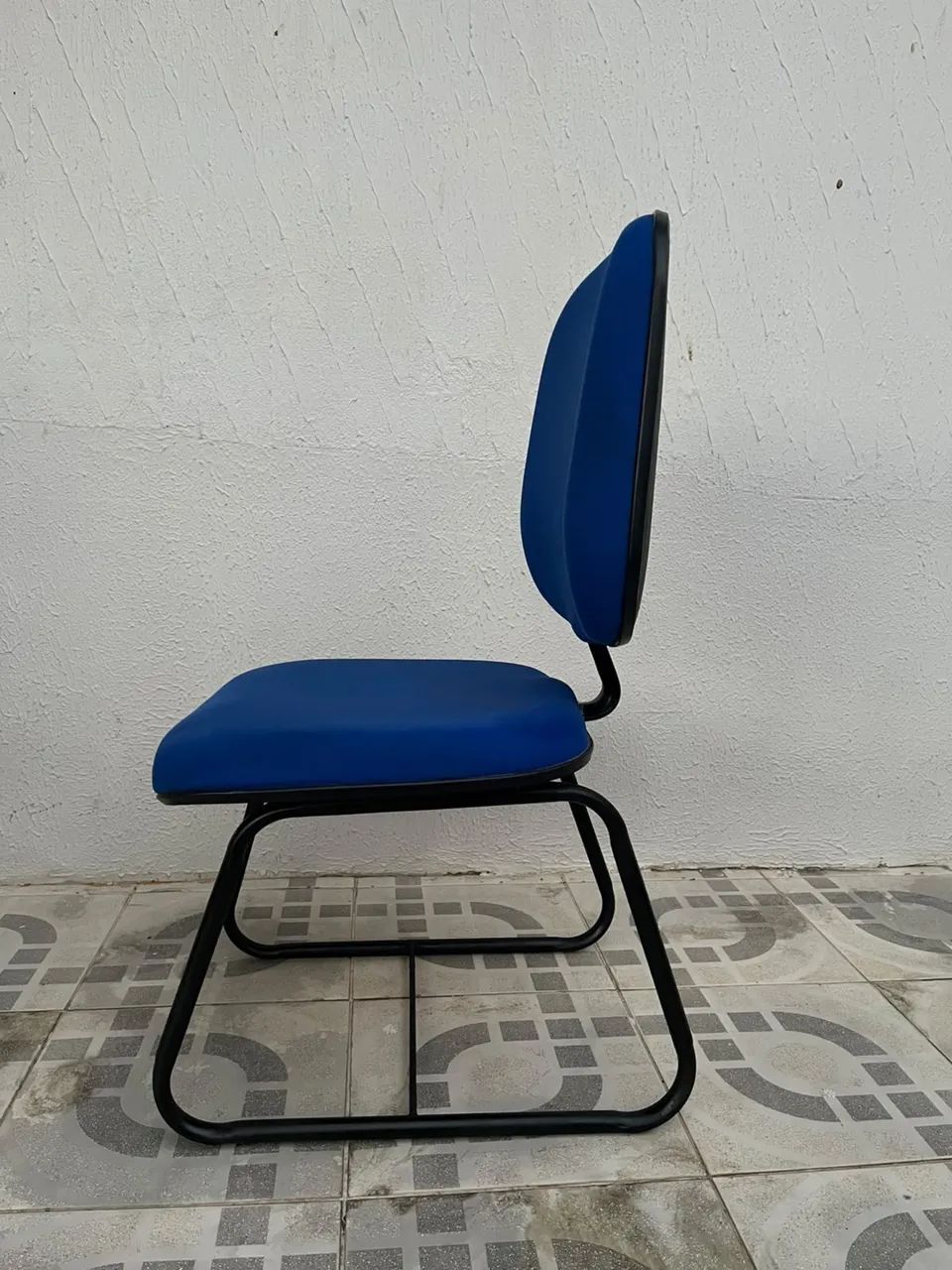 Cadeira fixa azul, para escritório  - Foto 3