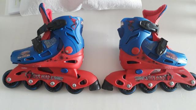 Patins Infantil DTC Marvel Homem Aranha Spider Man Tamanho 29-32 - Foto 4