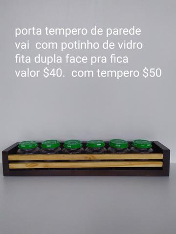 Porta tempero de madeira - Foto 5