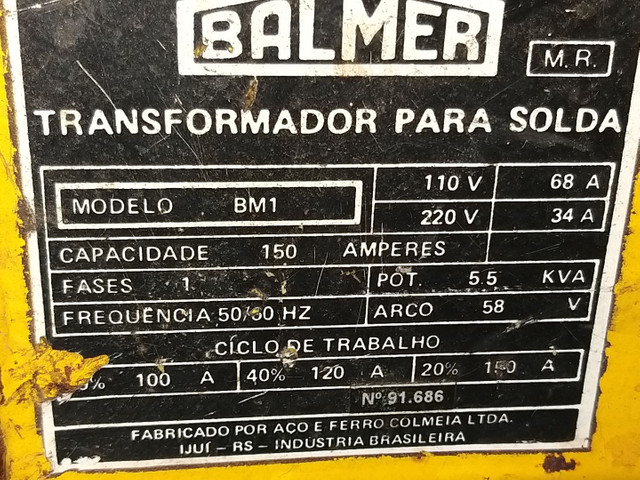 Aparelho de solda Balmer 150A - Foto 3