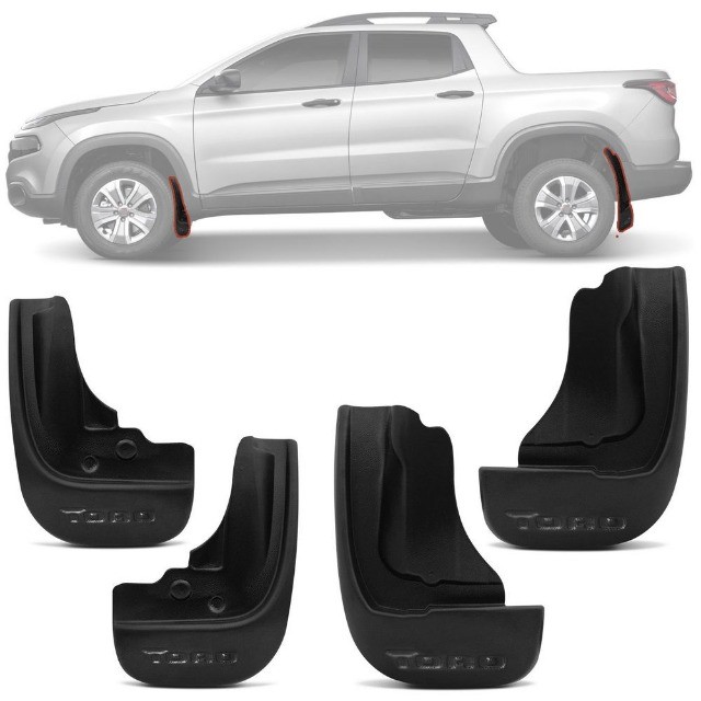 Jogo Parabarro Lameira Fiat Toro c/nome