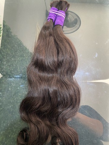 Cabelo humano de 45-50 cm liso ou levemente ondulado  - Foto 2