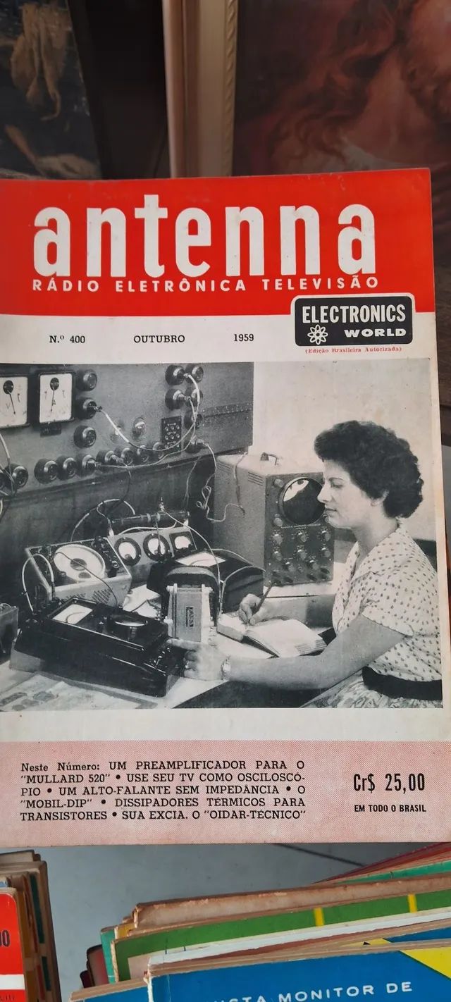 Revista Antena Rádio Eletrônica Televisão lote em perfeito  - Foto 3