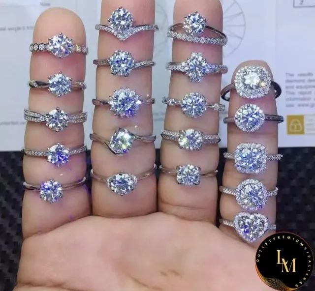 Anel Solitario Tiffany ouro branco 