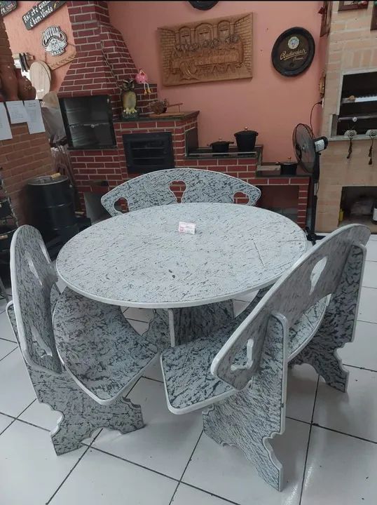 Mesa de ardósia pintada  - Foto 3