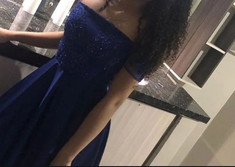 Vestido azul royal, tamanho 34  - Foto 5