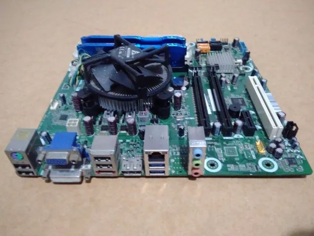 Kit Placa Lga 775 + core2 quad + 4gb Ddr2 + Cooler - Funcionando
