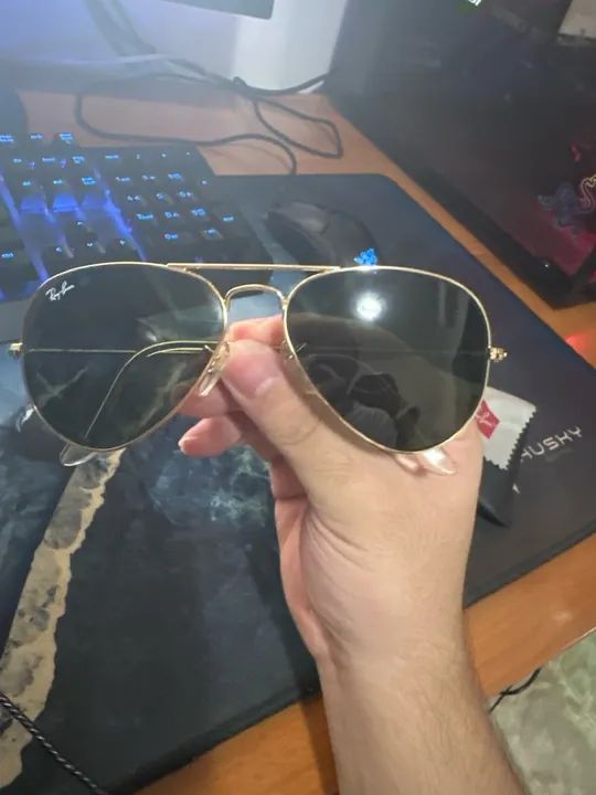 Óculos rayban aviator classic novo original preciso vender rapido "envio rapido? - Foto 2