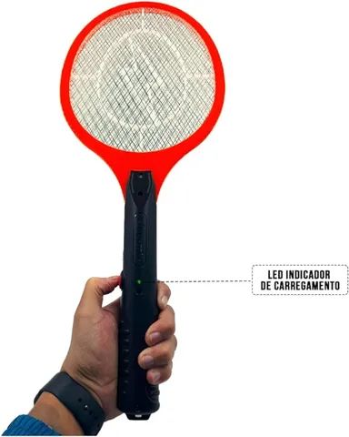 Raquete Mata Mosca e Mosquito Elétrica - Foto 4