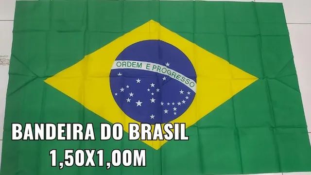 bandeira do brasil 150x100cm poliéster