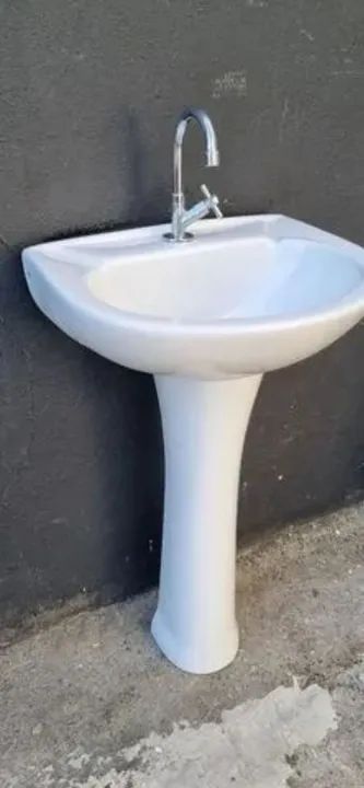 Pia banheiro louça completa - Foto 4