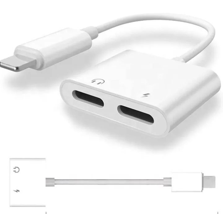 Adaptador para  Iphone Lightning 2 Em 1, Com Função De Chamada, carregamento e Aúdio. - Foto 3