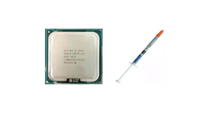 Kit processador Core 2 Duo E 8400 + pasta termica