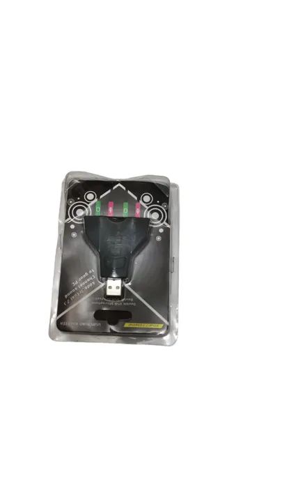 Adaptador USB de Som 7.1 com 2 entradas Fone e microfone Novo