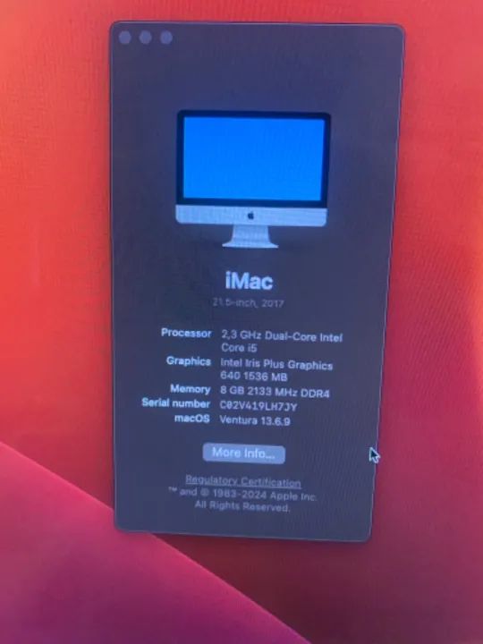 Tela IMac 21, 5 polegadas - Foto 2