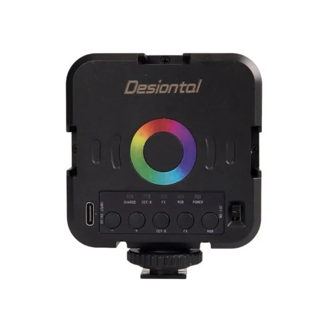 Desiontal W70 RGB Luz De Preenchimento De Vídeo LED 1200mAh Lâmpada Fotográfica 3000-9000k
