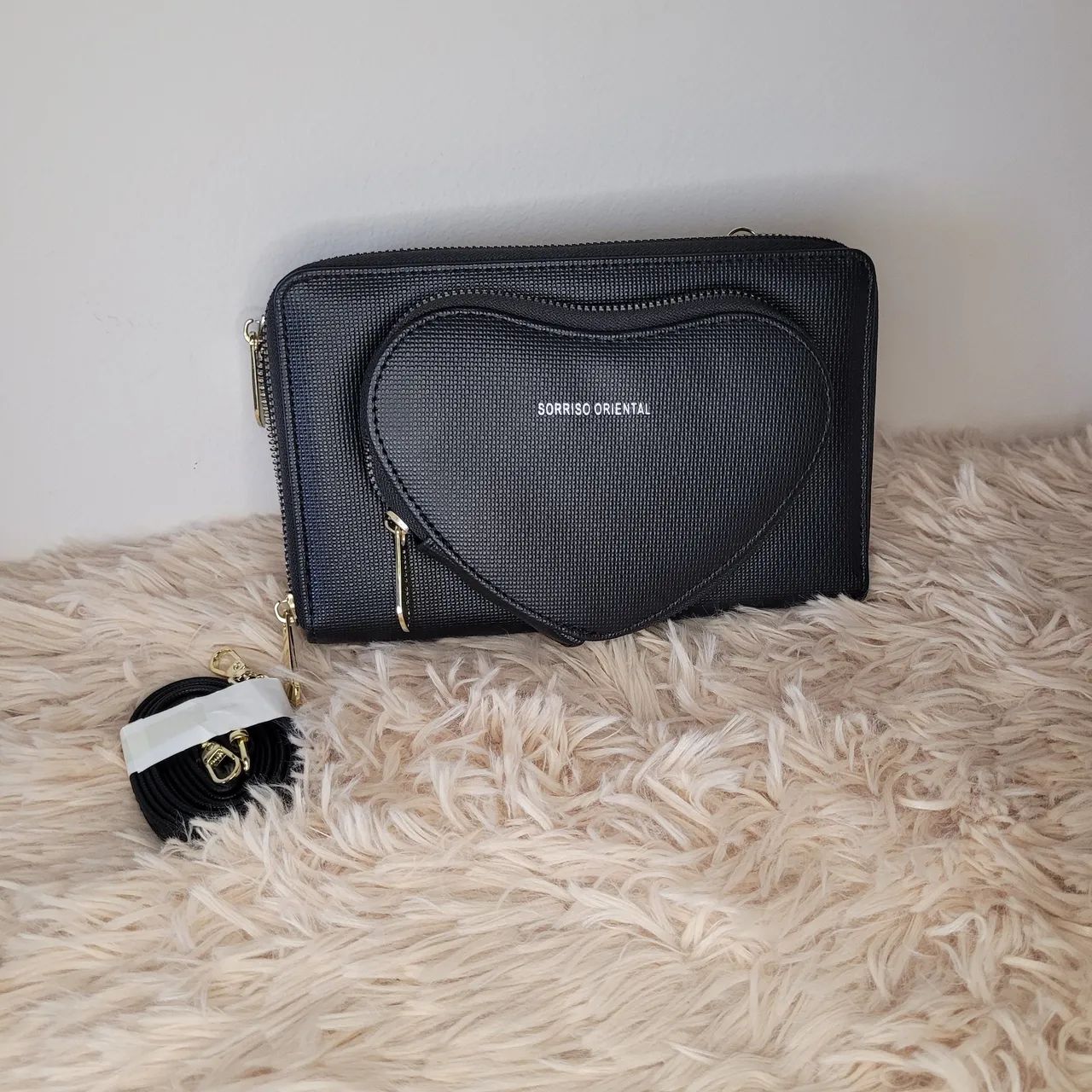 PROMOÇÃO Bolsa pequena retangular preto