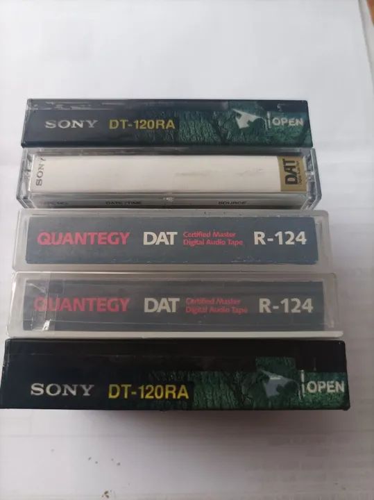 Lotes de fitas DAT - Sony e Quantegy - Foto 2