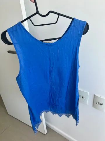 Blusa batinha azul - Foto 2