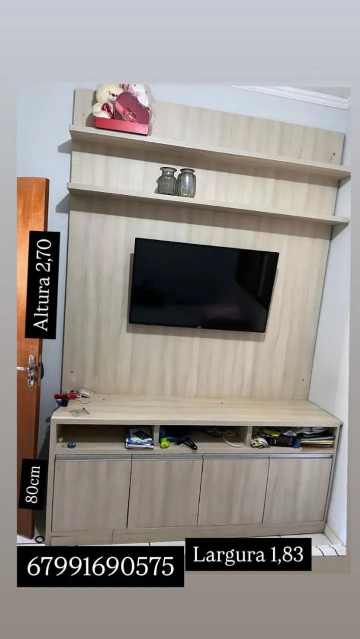 Painel para TV com Rack