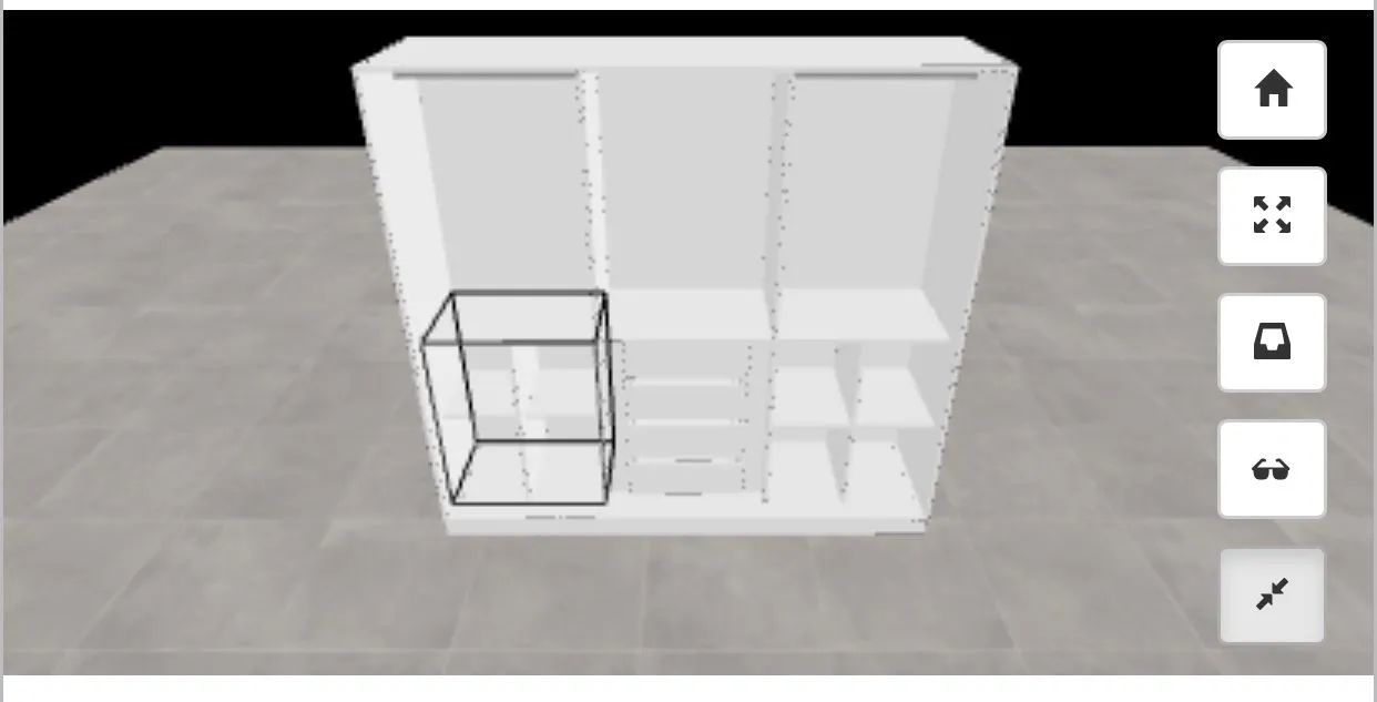 Guarda-roupa de 3 portas branco - Foto 3