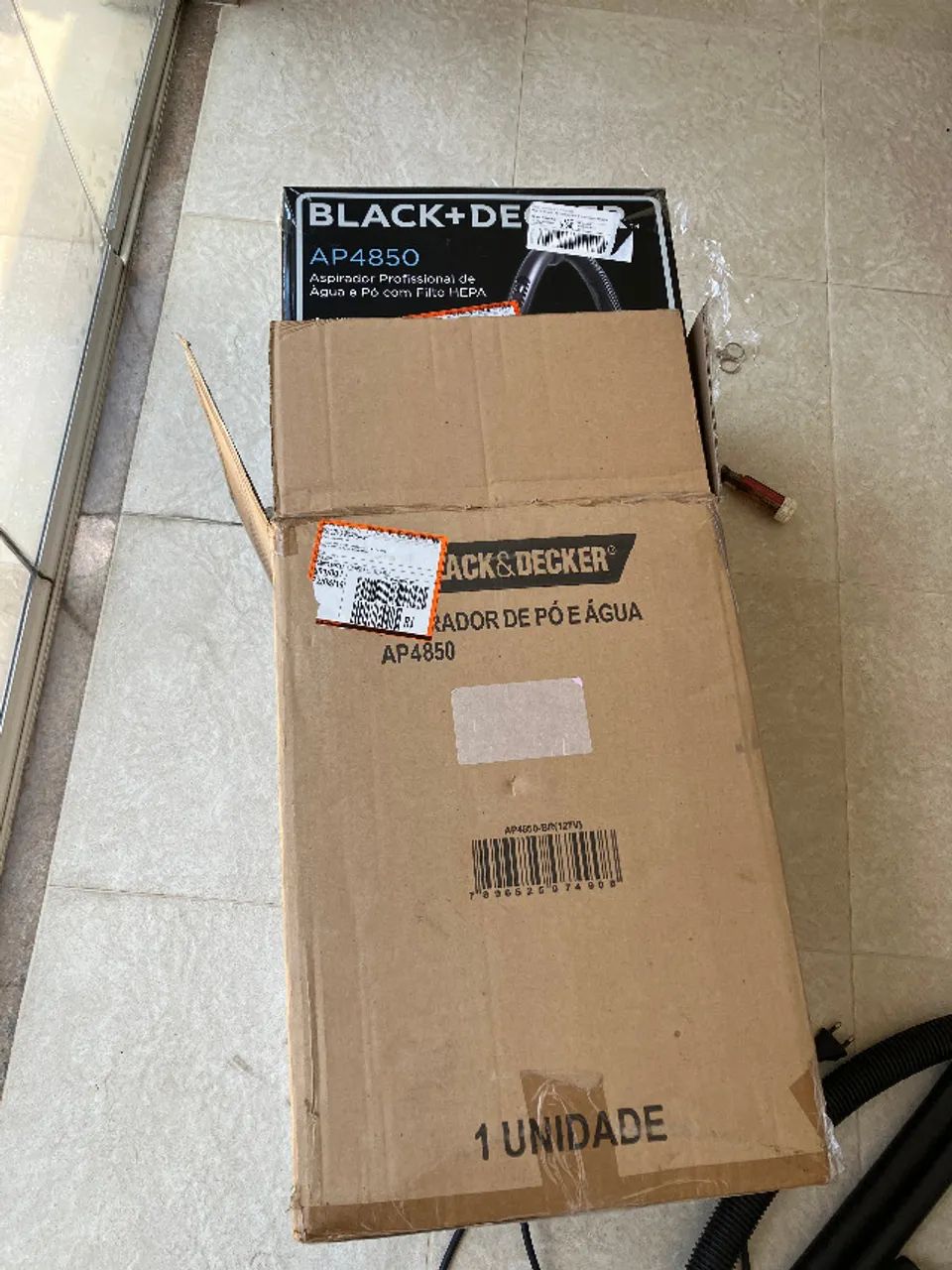Aspirador BLACK & DECKER mod. AP 4850 c/motor queimado - Foto 5
