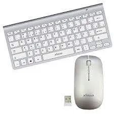 Kit Teclado E Mouse Sem Fio Slim Wireless P/ Notebook Computador - Foto 5