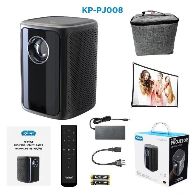 Projetor KNUP KP-PJ008 Som Integrado Full HD 2300 Lumens - Foto 3